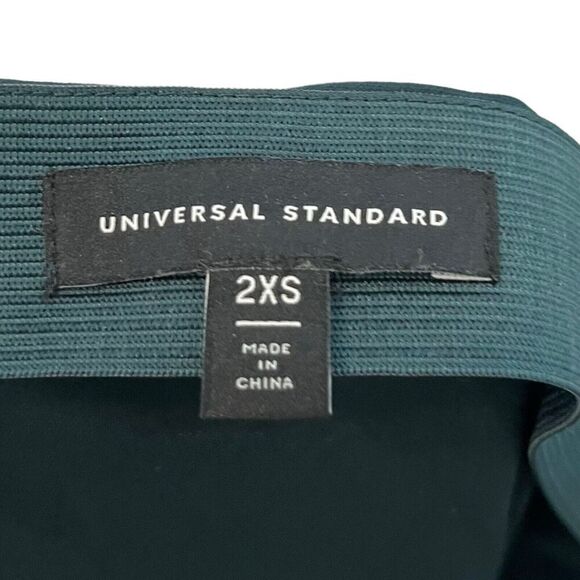 Universal Standard Diane Satin Bias Skirt Deep Sea US 6-8 Midi - Picture 6 of 9